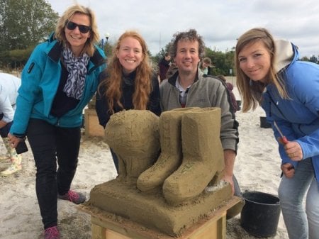 Altijd al eens een echt sculptuur willen maken van zand?